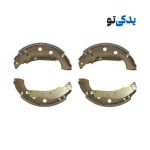 لنت ترمز عقب با کفشک پژو 405 کد 11571 پارس لنت آبی (صادراتی)