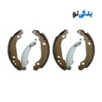 لنت ترمز عقب پژو 206 تیپ 1 (آهن دار) کد 1S8354 آفورتیس