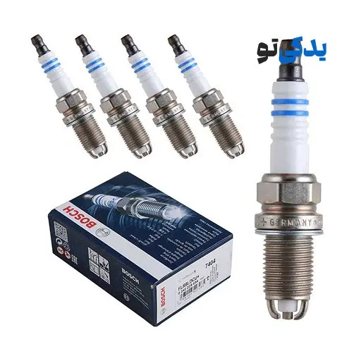 شمع دو پلاتین بوش (Bosch) کد FLR8LDCU+7404+9 پایه کوتاه