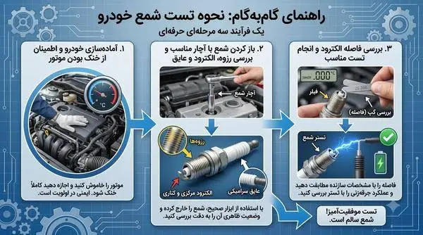 نحوه تست شمع خودرو