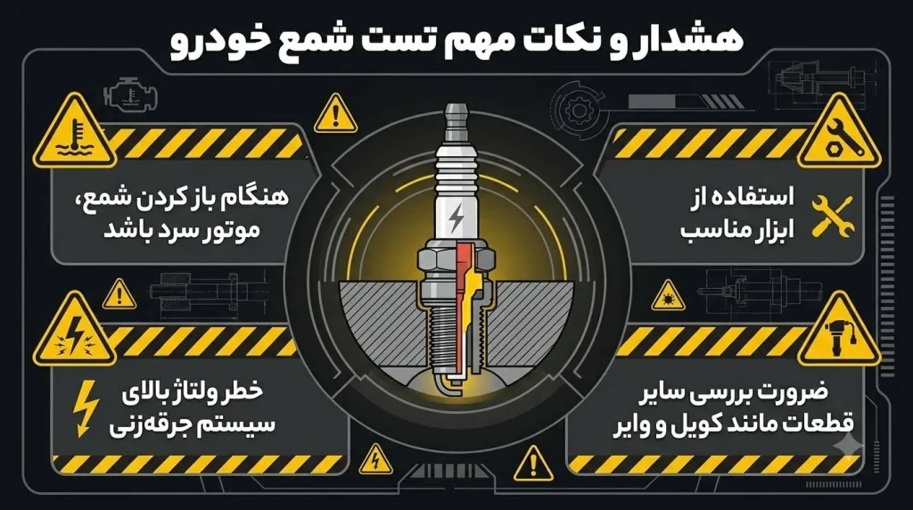 نکات مهم تست شمع خودرو