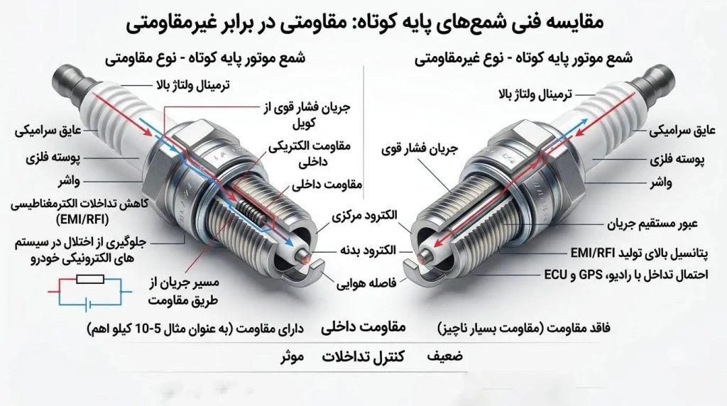مقایسه شمع های پایه کوتاه