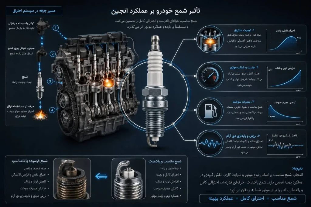 اهمیت شمع در کارکرد خودرو